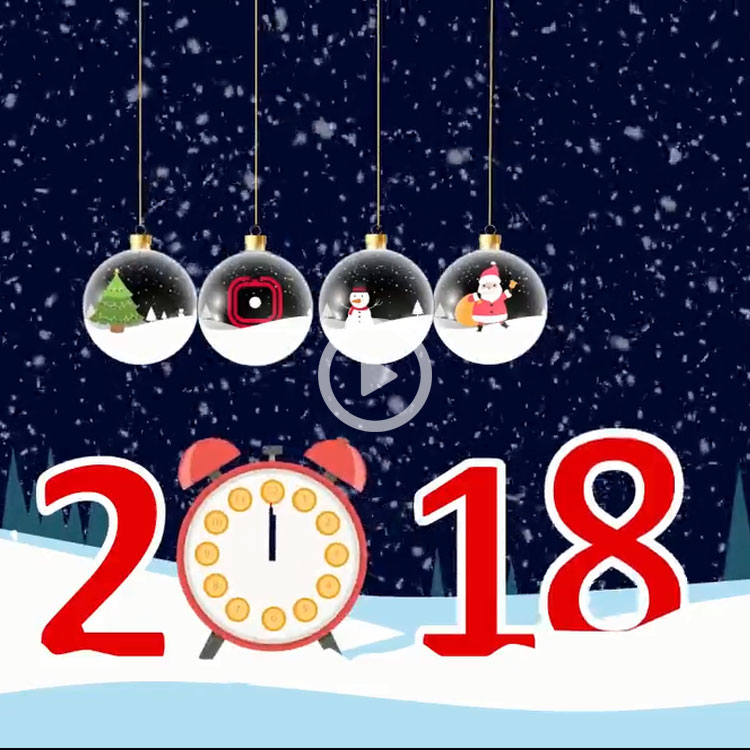 طراحی پوستر موشن سال نو میلادی 2018